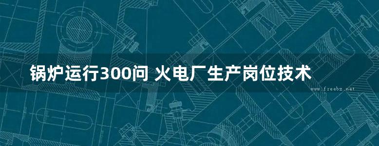 锅炉运行300问 火电厂生产岗位技术问答丛书